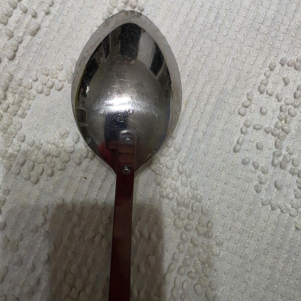 Vintage Corning Ware Cornflower Blue 13" Stainless Steel Serving Spoon-VGUC - Picture 5 of 6
